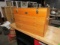 WOODEN ENGINEER TOOL BOX WITH 7 DRAWERS AND LIFT TOP MISSING ONE KNOB 2 FEE