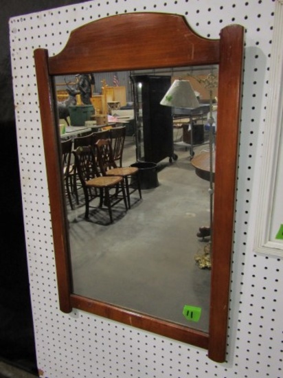 WALL MIRROR MAPLE FRAME 31 X 20