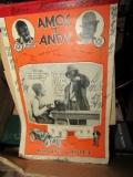 BOX LOT EARLY ADVERTISING PCS AMOS AND ANDY CINDERELLA POCKET NOTEBOOK AT W