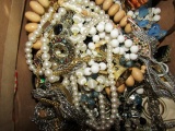 BOX FULL OF COSTUME JEWELRY