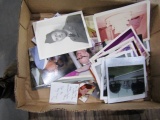 BOX FULL OF PRINTS AND EARLY BLACK AND WHITE PHOTOS