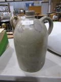 ANTIQUE SALT GLAZE WHISKEY JUG JE TRADER SALISBURY MD