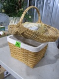 TWO BASKETS AND BABY SHOES