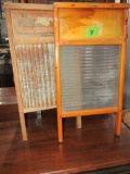 PAIR OF ANTIQUE WASH BOARDS INCLUDING CAPITAL 1001 AND NATIONAL 510