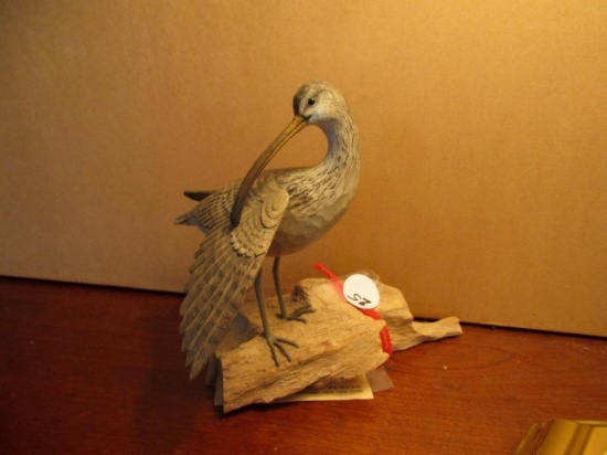 CARVED CURLEW BY STAN SPARRE CAPE COD CARVER