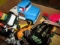 BOX LOT MISC TOYS INCLUDING RACECARS AUTO HAUL MONSTER TRUCKS AND MORE