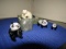 COLLECTION ORIENTAL CARVINGS PANDAS AND BEARS AND PANDA MUSICAL WEIGHTS
