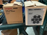 PAIR OF PROJECTORS DUAL 8 EDITOR VIEW AND BELL AND HOWELL