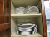 CONTENTS OF KITCHEN CABINETS INCLUDING PLATES AND BOWLS
