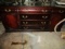 ROSEWOOD SIDEBOARD WITH HEAVILY CARVED DESIGN SIX DRAWER AND TWO DOOR GLASS