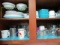 CONTENTS OF KITCHEN CABINET INCLUDING GLASSES DISHES STEMWARE BOWLS AND MOR