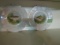 PAIR OF VICTORIA CHINA FISH PLATES WITH OPALESCENT FINISH