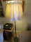 VINTAGE BRASS AND COPPER FLOOR LAMP WITH TWO SHADES