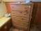 FOUR DRAWER PINE BUREAU BARNWOOD STYLE