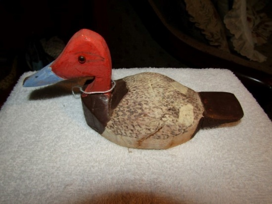 MINIATURE DRAKE CANVASBACK BY JE TYLER CRISFIELD MD