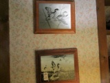 PAIR OF DUCK ETCHINGS BY SONNY TIMME