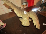 BRASS EAGLE ON BRANCH APPROX 14 INCH X 10 INCH