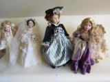 COLLECTION OF FIVE DOLLS