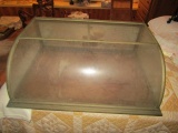 ANTIQUE GLASS DOME TOP COUNTER TOP SHOWCASE BY SHULTZ ATLANTIC SHOW CASE WO