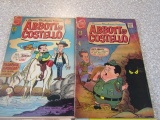 FOUR COMICS INCLUDING ABBOTT AND COSTELLO 7 ABBOTT AND COSTELLO 11 PETER TH