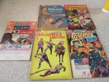 FIVE COMICS INCLUDING TEXAS RANGERS 73 ARMY WAR HEROES FIGHTIN ARMY THE RIF