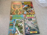 FOUR COMICS WAR WINGS 1 ST FURY AND HIS HOWLING COMMANDOS 81 MONSTERS ON TH