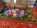 HAND KNOTTED RUG FLORAL DESIGN 70 X 36