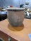 EARLY RED CLAY POT APPROX 7 1/2 INCH TALL X  7 1/2 INCH ACROSS