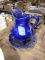 COBALT BLUE PITCHER WITH MATCHING DISH