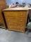 BIRDSEYE MAPLE ANTIQUE 4 DRAWER DRESSER APPROX 4 ' TALL X 34 INCH X 21 INCH