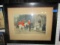 ANTIQUE FOX HUNT PRINT BY HARDY FRAMED UNDER GLASS APPROX 36 INCH X 29 INCH