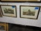 TWO HERRINGS FOX HUNTING SCENES FRAMED UNDER GLASS 10 X 15 EACH