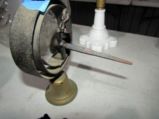 ANTIQUE BRASS STORE DOOR BELL