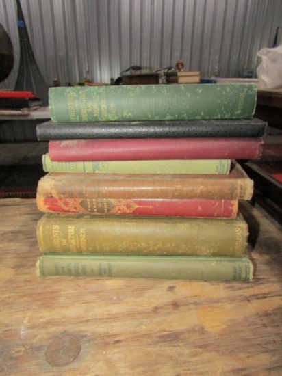 LOT OF HARDBACK BOOKS INCLUDING GARDENING ELEMENTS OF AGRICULTURE PLANT AND