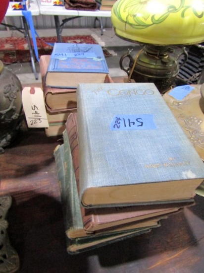 8 HARDBACK BOOKS CONGO DARKEST AFRICA COLUMBIA AND MORE