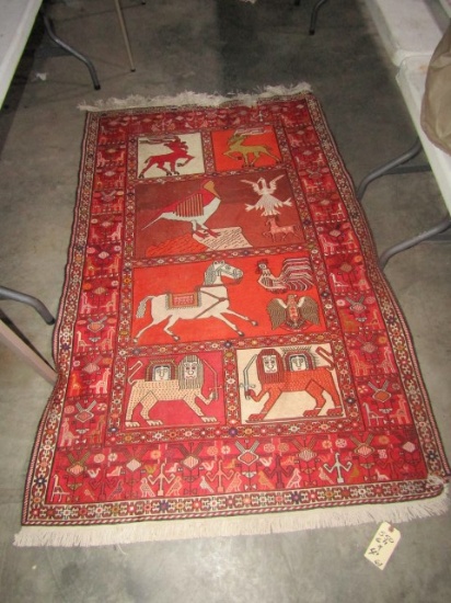 IRANIAN SILK RUG 6'11" x 4'
