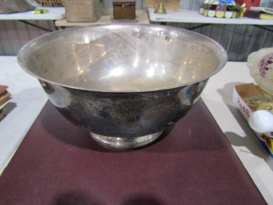 GORHAM STERLING SILVER PEDESTAL BOWL PAUL REVERE REPRODUCTION 41661 10 1/4