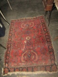 ANTIQUE PERSIAN RUG 58 INCH X 42 INCH