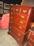 TAYLOR JAMESTOWN MAHOGANY CHEST ON CHEST