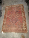 ANTIQUE RUG APPROX 70 INCH X 47 INCH