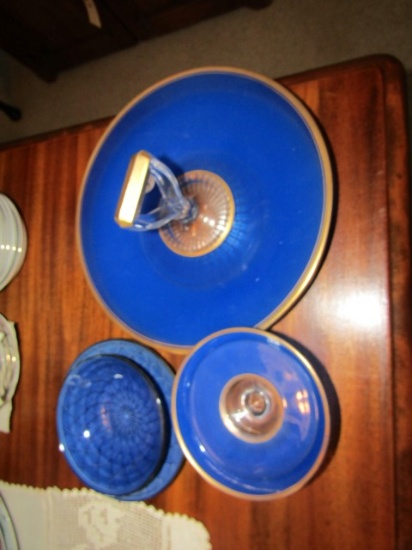 LOT INCLUDING JAPANESE BOWLS AND ART DECO GLASS PCS
