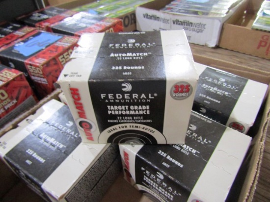 6 BOXES 325 RDS PER BOX FEDERAL AUTO MATCH 22 LR