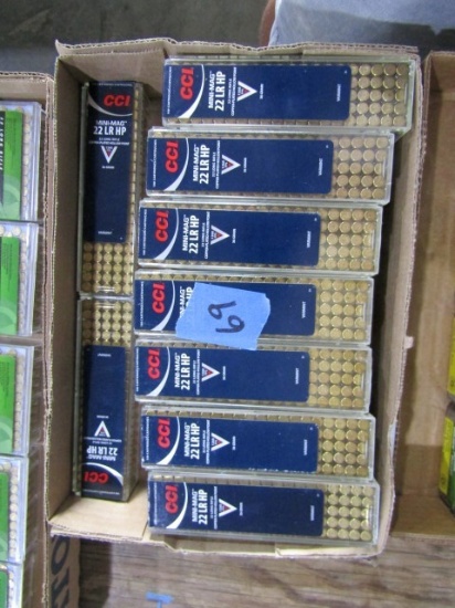 16 100 RDS CCI MINI MAG 22 LR HP COPPER PLATED HOLLOW POINT