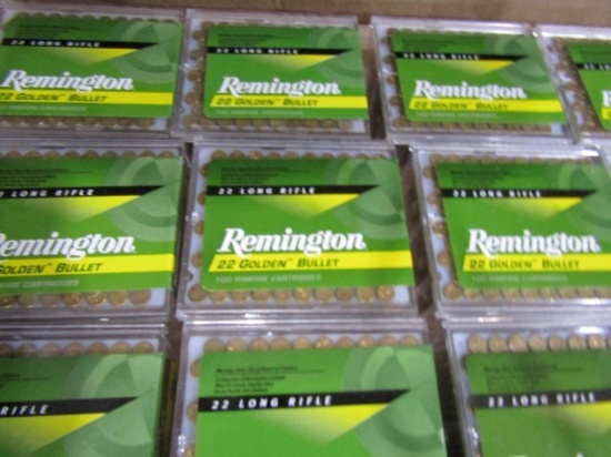 15 BOXES REMINGTON GOLDEN BULLET 1500 ROUNDS TOTAL