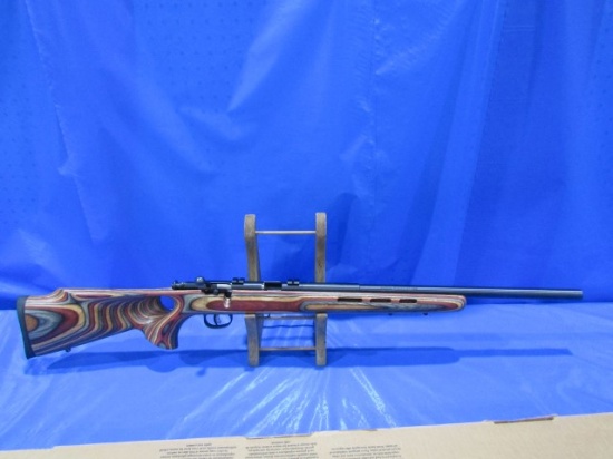 SAVAGE MARK II TV R3 22 LR BOLT ACTION NO CLIP LAMENATED THUMB HOLE STOCK H