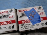 6 BOXES 500 RDS WINCHESTER XPERT 22 LR LEAD HOLLOW PT