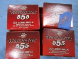 4 BOXES 555 RDS WINCHESTER 22 LR PLATED HOLLOW PTS