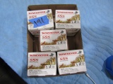 5 BOXES 22 LR 36 GR HOLLOW PT COPPER PLATED 555 RDS WINCHESTER