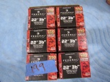 6 BOXES 22 LR 36 GR HOLLOW PT COPPER PLATED 550 RDS FEDERAL