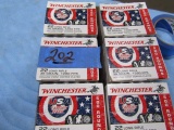 6 BOXES WINCHESTER 22 LR 36 GR 100 RDS